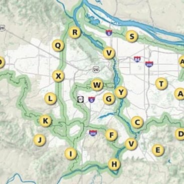 map of natural area target areas