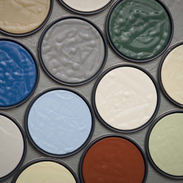 photo of MetroPaint lids and colors