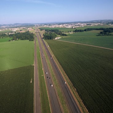 photo of the urban growth boundary near Sunset Highway