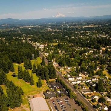 aerial photo of the region