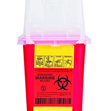 photo of a sharps container