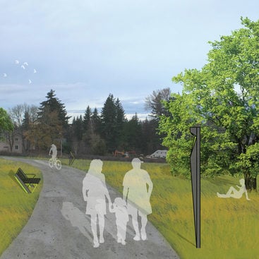 concept drawing for the Troutdale to Springwater Trail