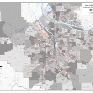 Neighborhood association boundaries map: Regional