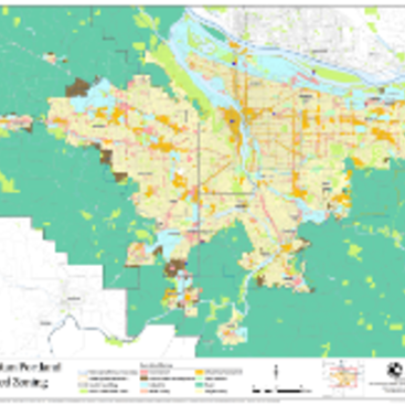 Generalized zoning classifications map: Regional