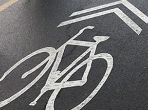 photo of a bike lane