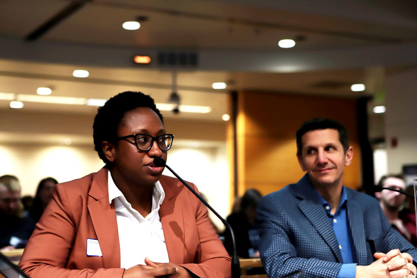 Katrina Holland speaks to Metro Council