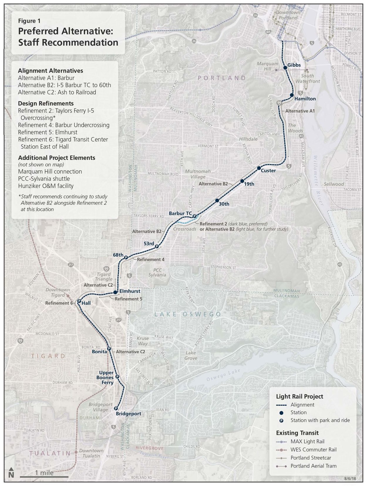Trimet Max Map Blue Line