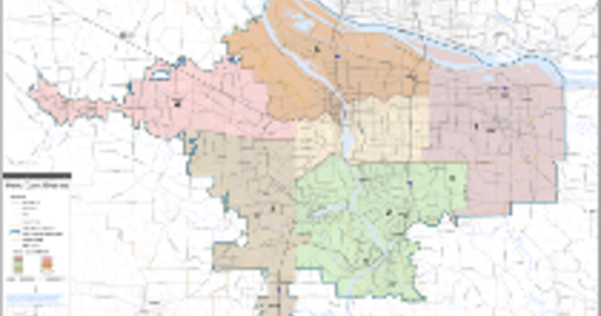 map of portland metro area Metro Council Districts Map Metro map of portland metro area