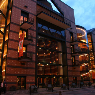 photo of the exterior of Antoinette Hatfield Hall