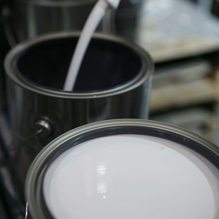 photo of white MetroPaint being made