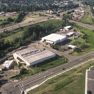 aerial view of Metro South transfer station in Oregon City