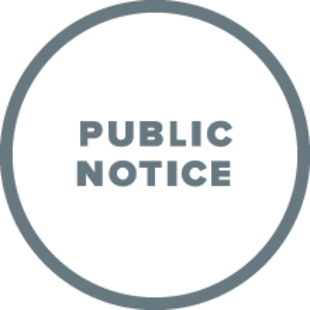 pictogram for a public notice