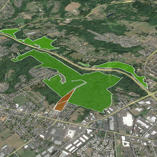 map of Newell Creek Canyon property acquisition