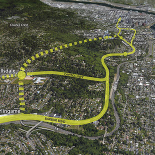 Options for high capacity transit to serve South Portland and Hillsdale