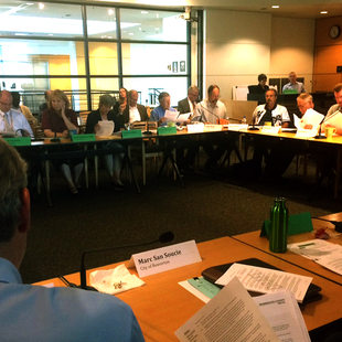 MPAC members discuss the 2015 urban growth decision on Sept. 9, 2015