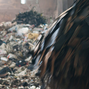 photo of garbage at a transfer station
