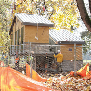 photo of new restrooms at Blue Lake Regional Park