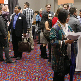 Small business owners and government officials met at the Small Business Open House Feb. 23 at the Oregon Convention Center.