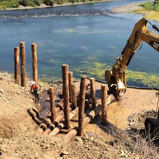 photo of restoration work at River Island Natural Area