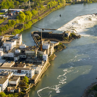 Willamette Falls Legacy Site aerial