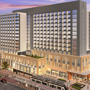 rendering of convention center hotel