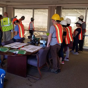 Photo of tour participants at Tualatin Valley Waste Recovery