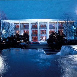 Keller Auditorium at night
