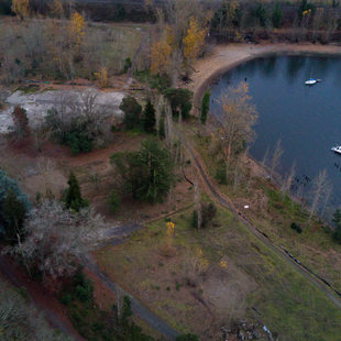 Aerial view of Willamette Cove