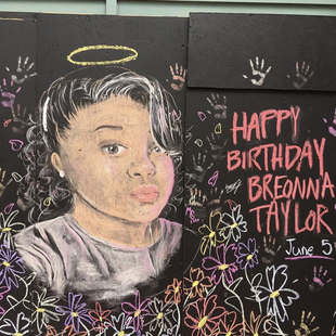 mural of Breonna Taylor in downtown Portland