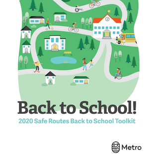 a bird's eye view illustration of a city depicting kids returning to school