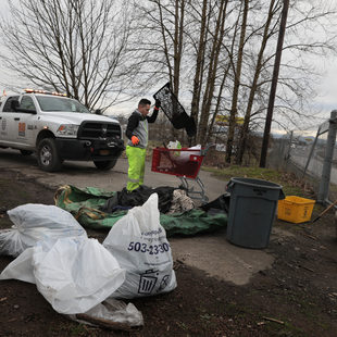 RID crew cleans dumped trash and bags