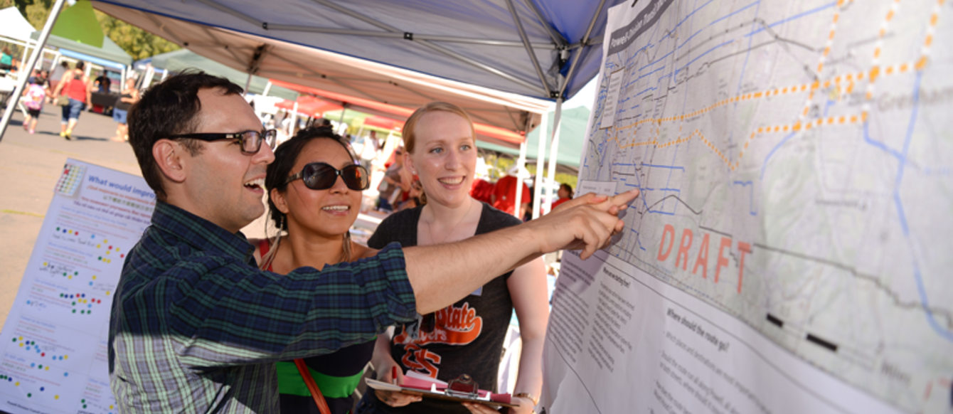 Public engagement at NAYA powwow