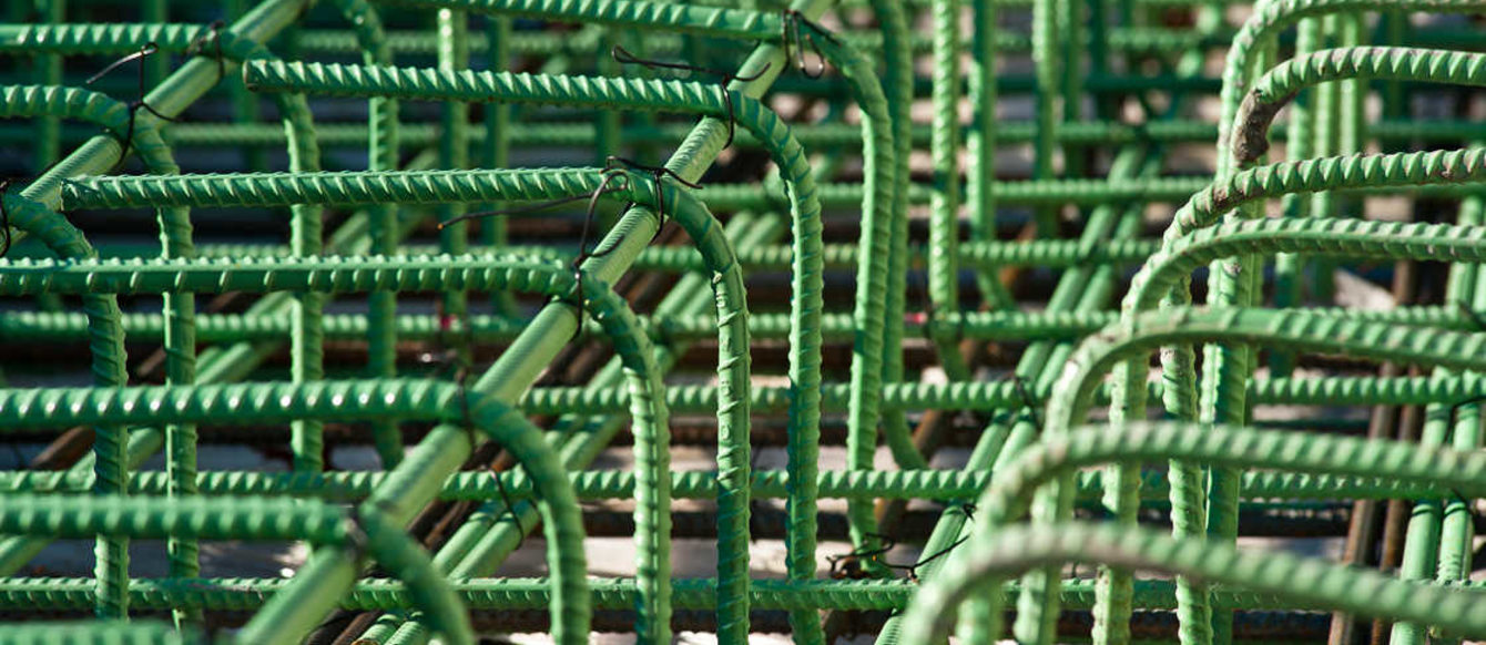 Green construction rebar