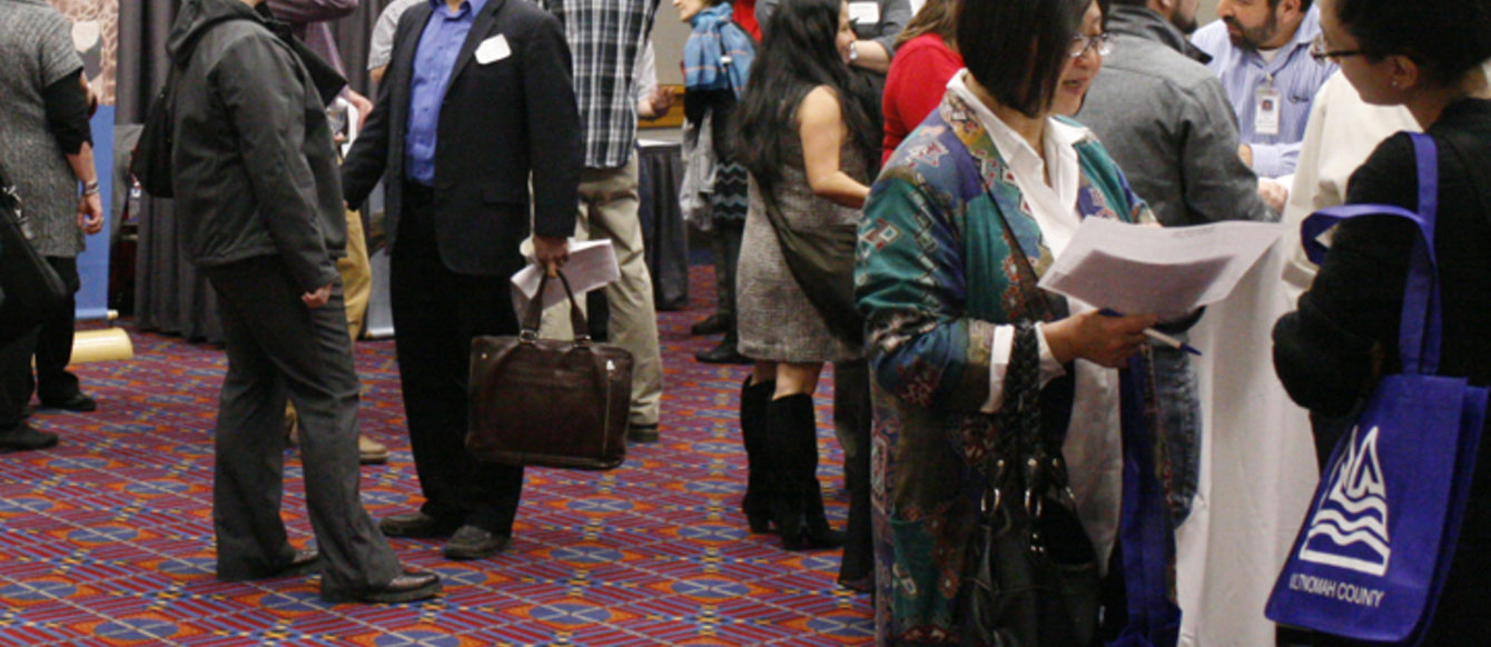 Small business owners and government officials met at the Small Business Open House Feb. 23 at the Oregon Convention Center.