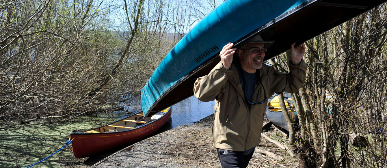 photo of Smith and Bybee canoeist