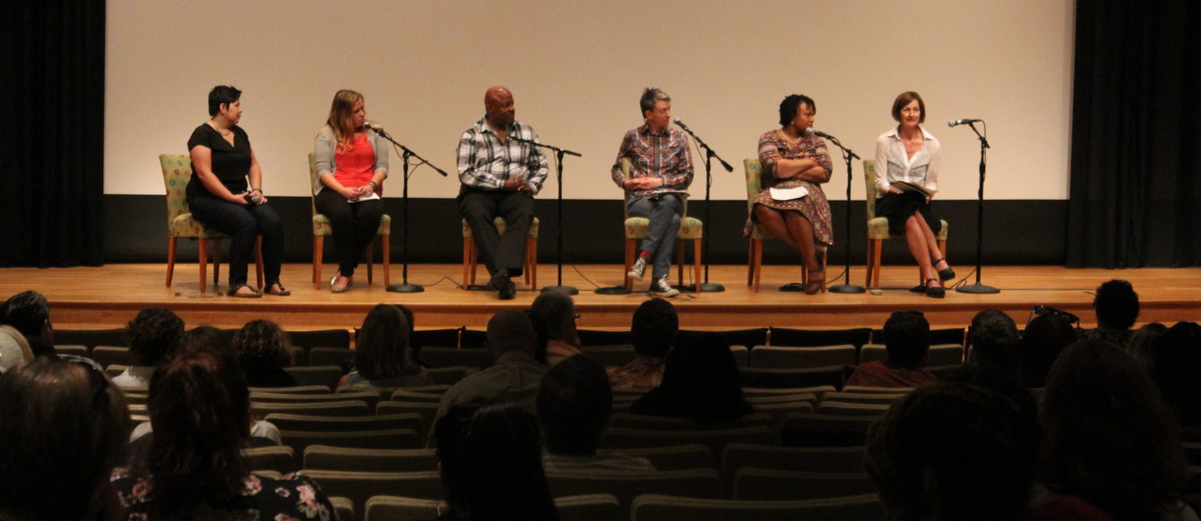 Panelists discuss the short film "Sista in the Brotherhood" and the barriers women and people of color face in the trades.