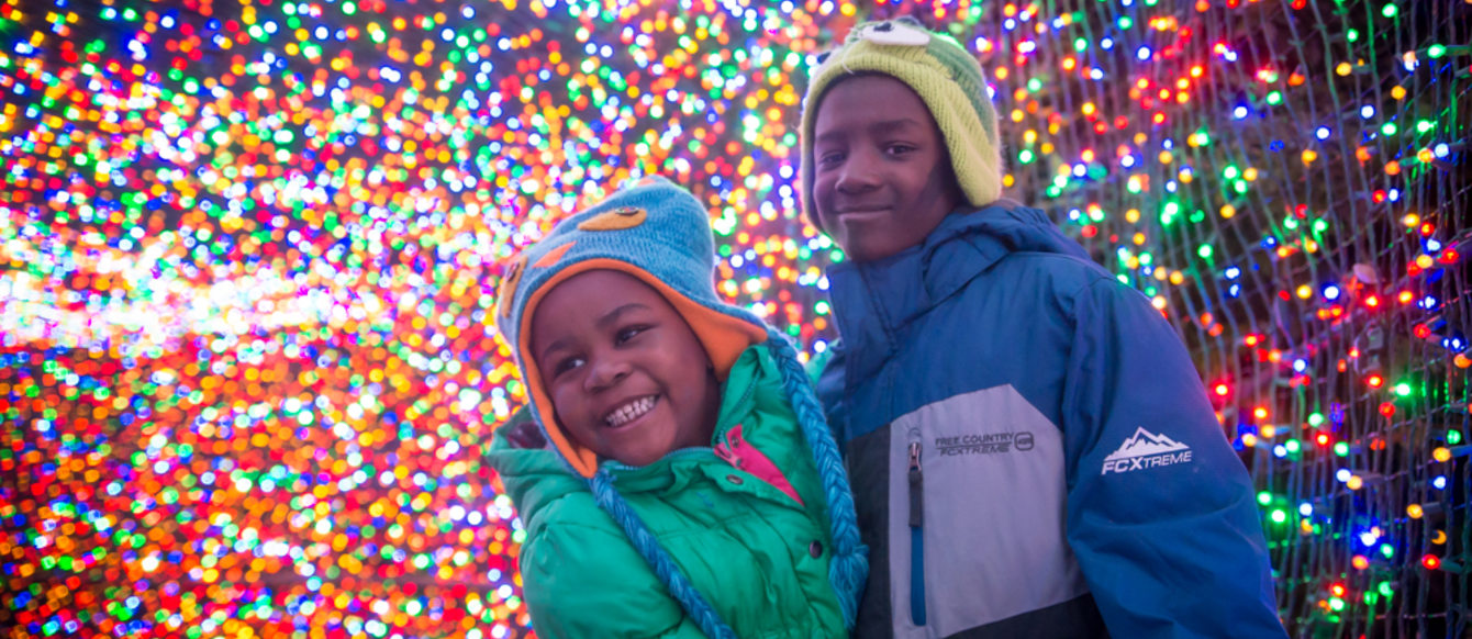 Family at ZooLights