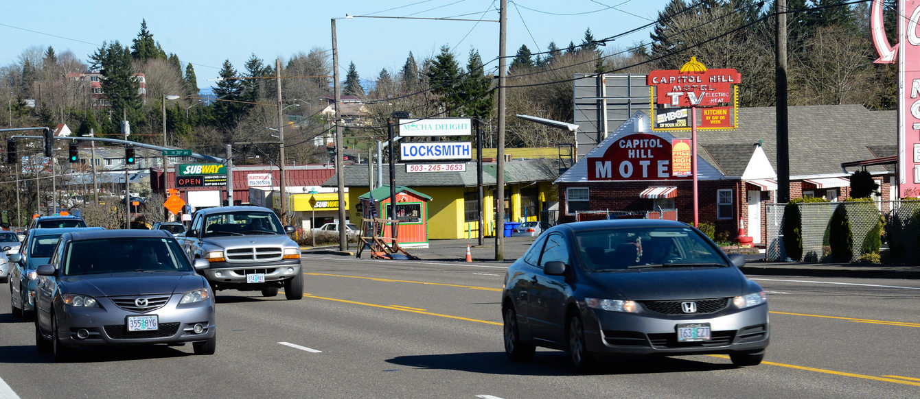 Barbur Boulevard in Southwest Portland