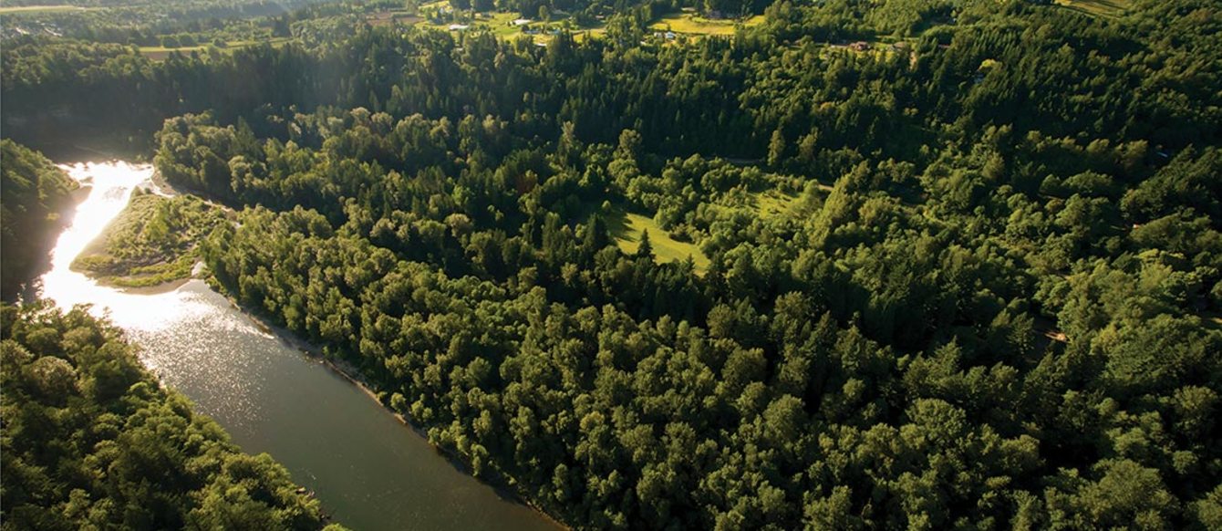 aerial photo of Oxbow Regional Park