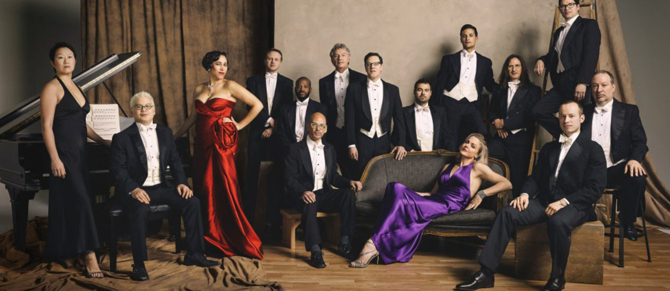 portrait of members of Pink Martini and the Oregon Symphony