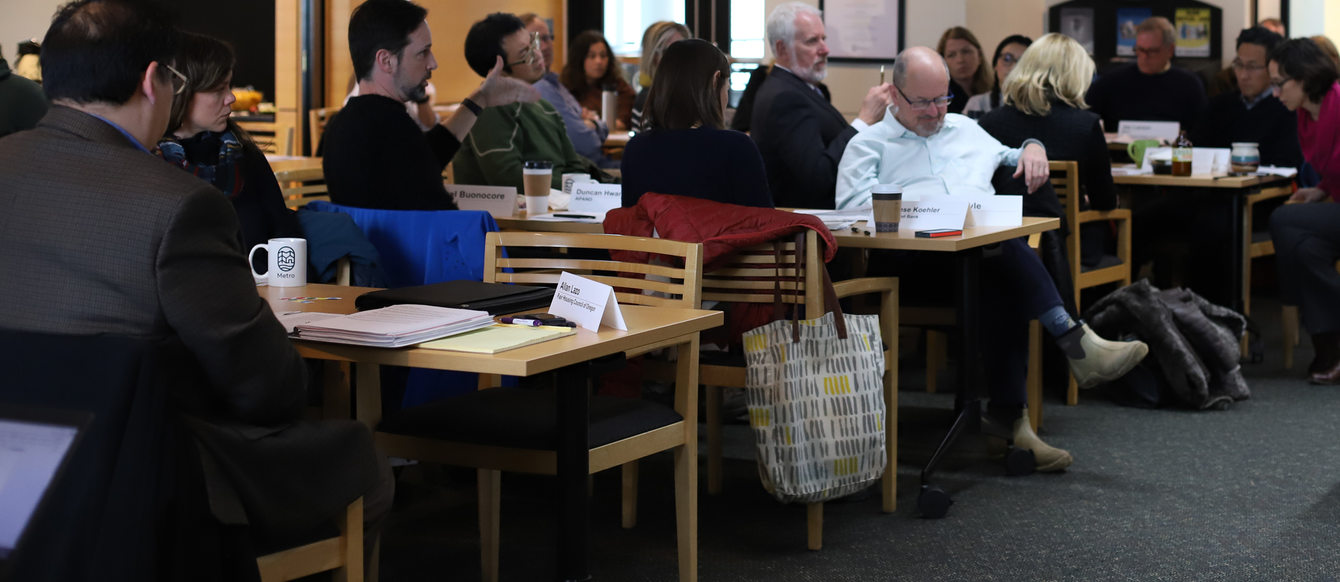 Community leaders at Metro's February housing stakeholder meeting