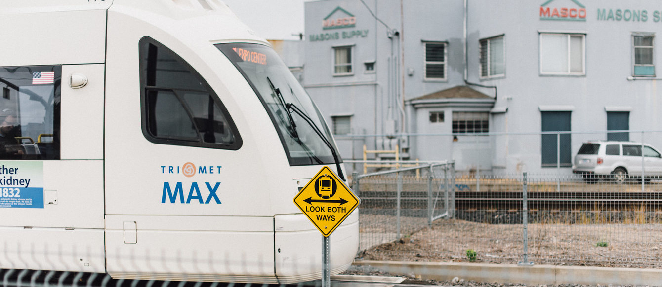 un tren del MAX de TriMet