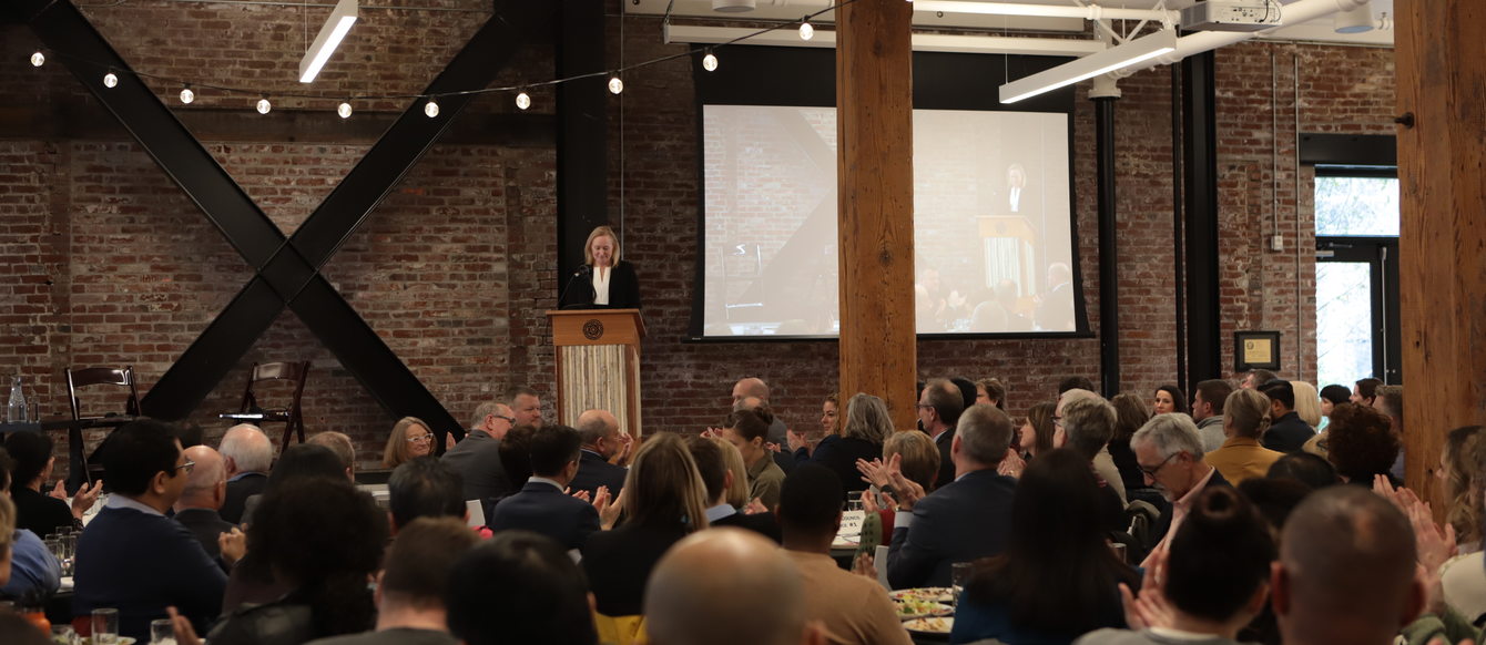 Metro Council President Lynn Peterson speaks at the State of the Region