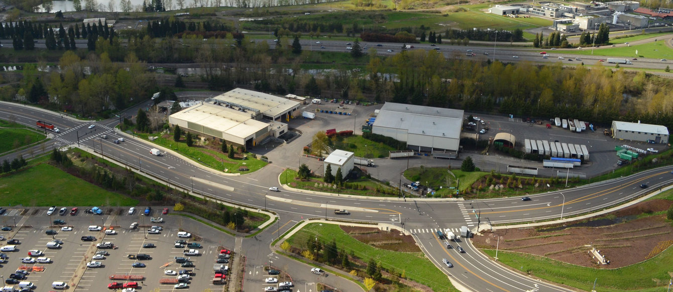 aerial photo of Metro South transfer station in Oregon City