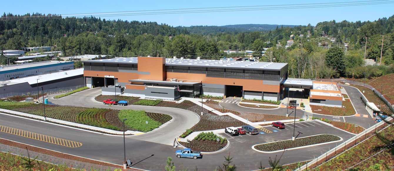 Factoria recycling and transfer station in King County