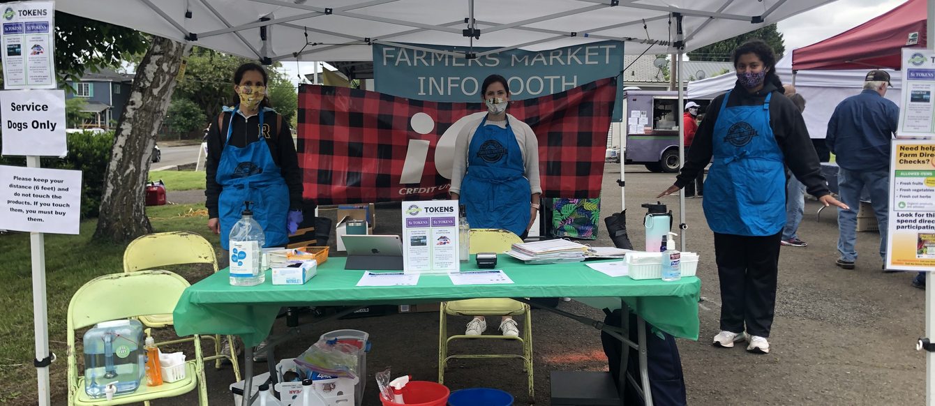 An image of a booth at a farmers market