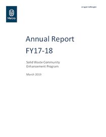 Community Enhancement Program FY 2017-18 Annual Report