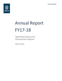 Community Enhancement Program FY 2017-18 annual report