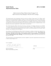 Interim rule for Business Food Waste Requirement