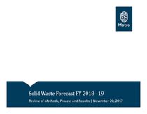 Solid Waste Forecast FY18-19 presentation